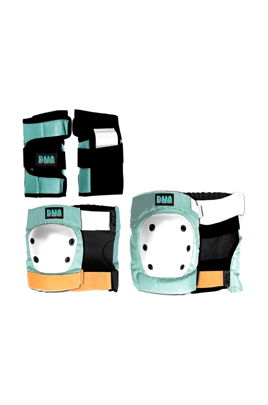 DNA Σετ παιδικών προστατευτικών DNA Pastel Green Knee &