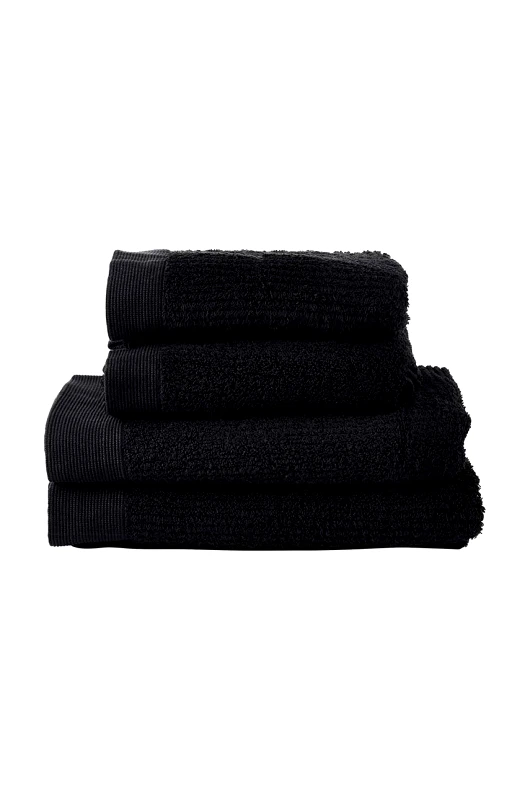 Zone Denmark Σετ πετσέτες Zone Denmark Classic Black 4-pack