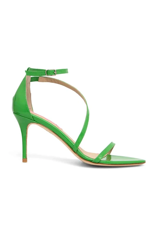 Custommade Δερμάτινα σανδάλια Custommade Amy Patent χρώμα: πράσινο, 000200098