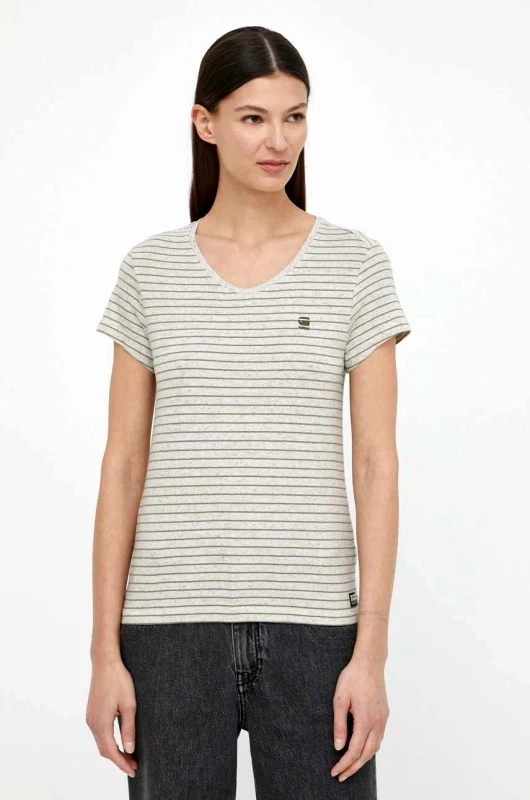 G-Star Βαμβακερό μπλουζάκι G-Star Core turtle slim knit