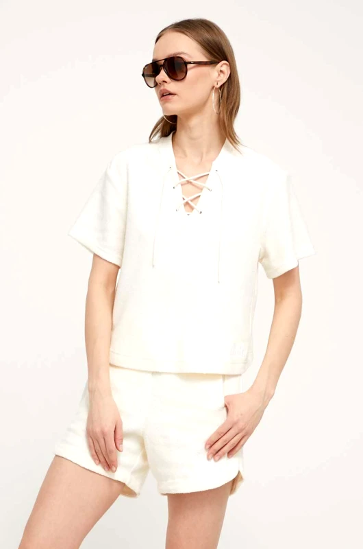 Ugg Μπλουζάκι UGG χρώμα: μπεζ, 1152782