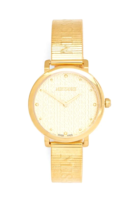 Missoni Ρολόι Missoni χρώμα: χρυσαφί, MWQW00422