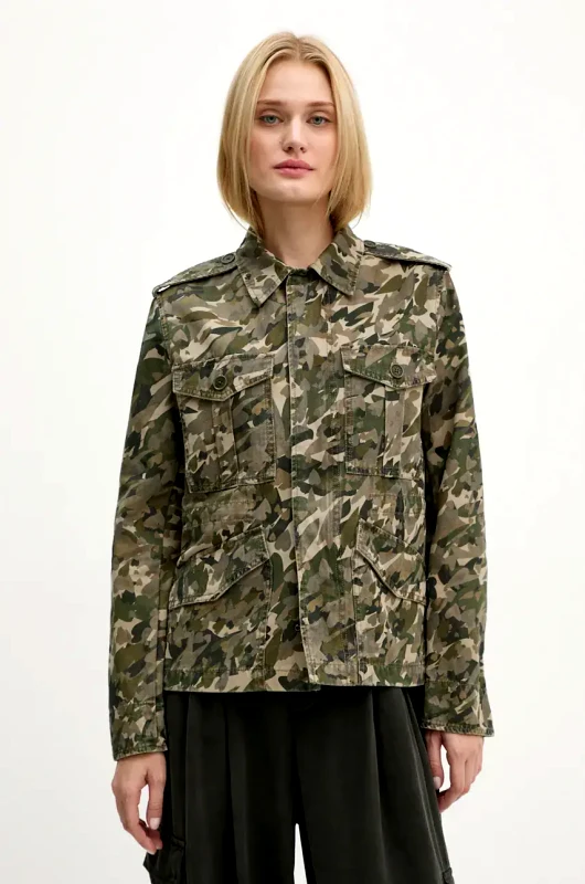Zadig&Voltaire Βαμβακερό σακάκι ZADIG&VOLTAIRE χρώμα: πράσινο, WWOW00647