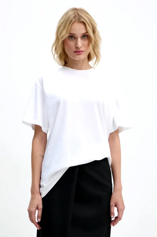 MM6 Maison Margiela Βαμβακερό μπλουζάκι MM6 Maison Margiela γυναικείο, χρώμα: άσπρο, S62GD0192.S23588