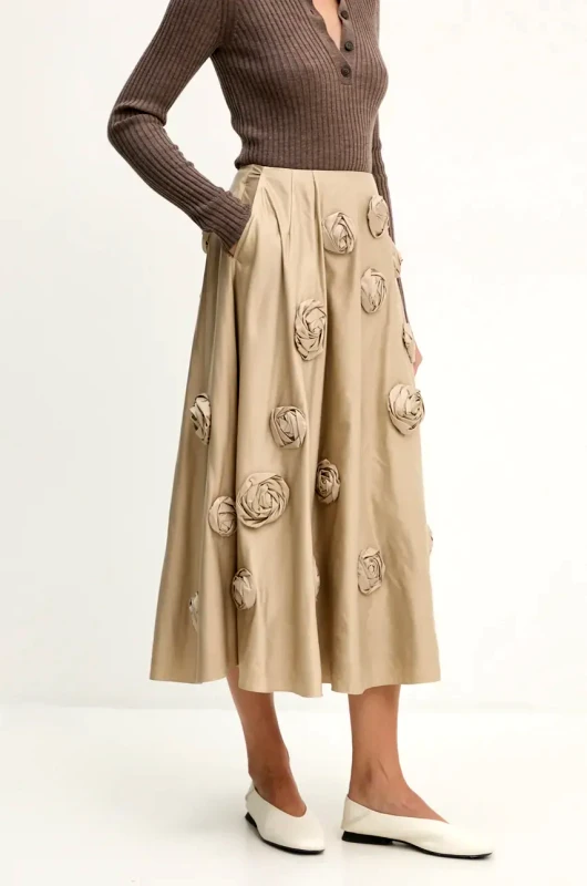 Herskind Φούστα Herskind William χρώμα: μπεζ, 5384155