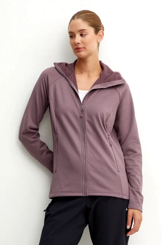 Montane Αθλητική μπλούζα Montane Protium χρώμα: μοβ, με κουκούλα, FPRHO17
