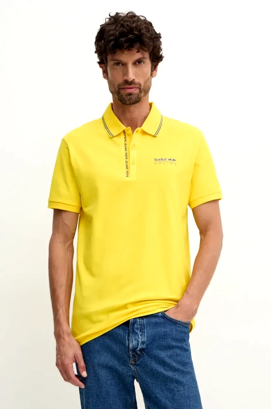 Red Bull Racing x Pepe Jeans Πόλο Red Bull Racing x Pepe Jeans χρώμα: κίτρινο, RM540001