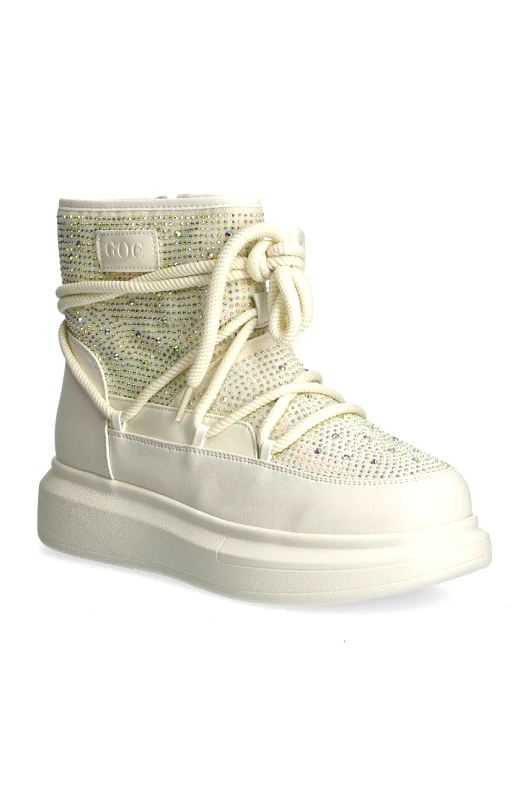 Goe Μπότες χιονιού GOE χρώμα: μπεζ, OO2N4301 WHITE