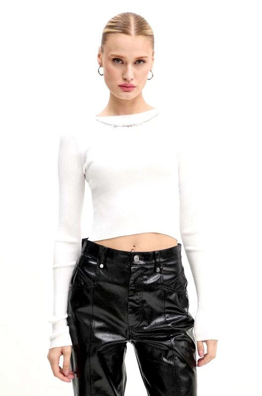 Diesel Longsleeve Diesel M-ALEA χρώμα: άσπρο, A14314.0KMAT