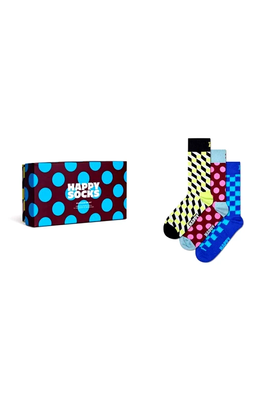 Happy Socks Κάλτσες Happy Socks 3-Pack Multicolor Gift Set 3-pack P001721