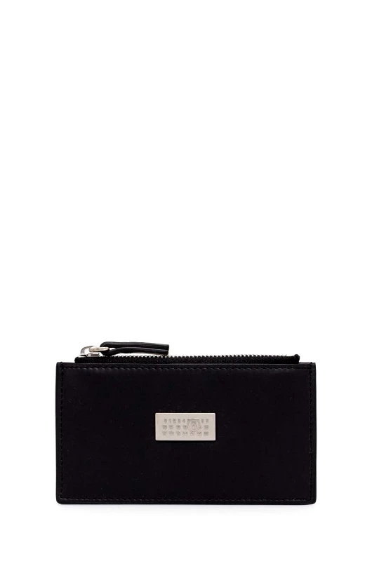 MM6 Maison Margiela Δερμάτινο πορτοφόλι MM6 Maison Margiela χρώμα: μαύρο, SA5UI0016.P7179