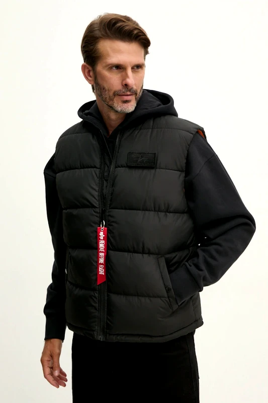 Alpha Industries Αμάνικο μπουφάν Alpha Industries χρώμα: μαύρο, 118109