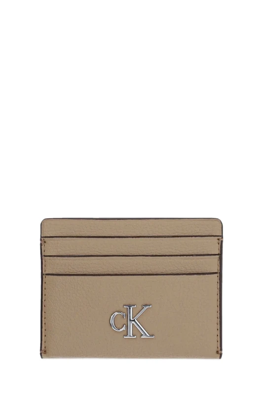 Calvin Klein Jeans Θήκη για κάρτες Calvin Klein Jeans χρώμα: μπεζ, K60K612746