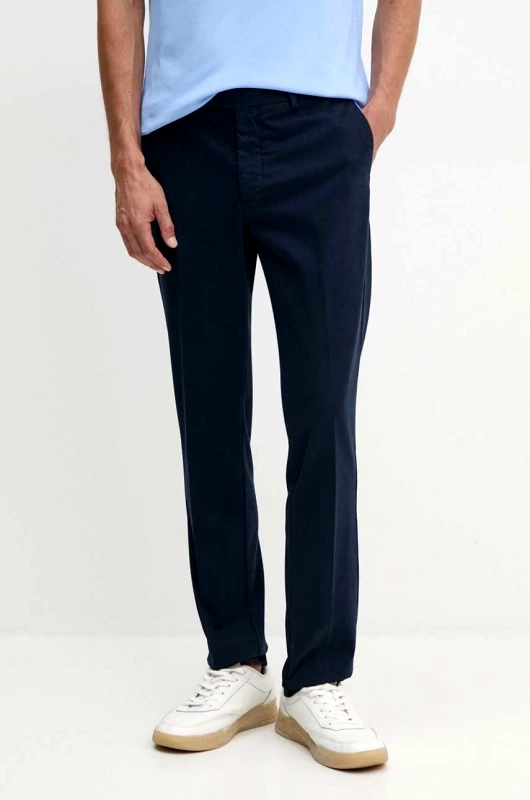 Hackett London Παντελόνι Hackett London χρώμα: ναυτικό μπλε, HM212487R