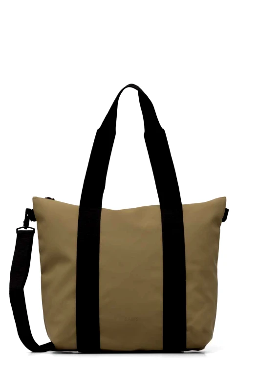 Rains Τσάντα Rains Tote Bag Mini W3 χρώμα: πράσινο, 14160-44