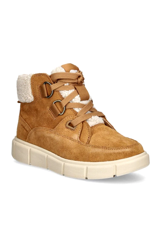 Sorel Μπότες χιονιού σουέτ Sorel SOREL EXPLORER III NW LA γυναικείες, χρώμα: καφέ, 2077961252