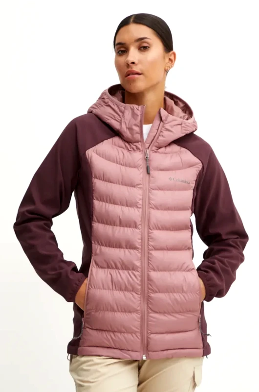 Columbia Αθλητικό μπουφάν Columbia Powder Lite Hybrid χρώμα: ροζ, 2089411