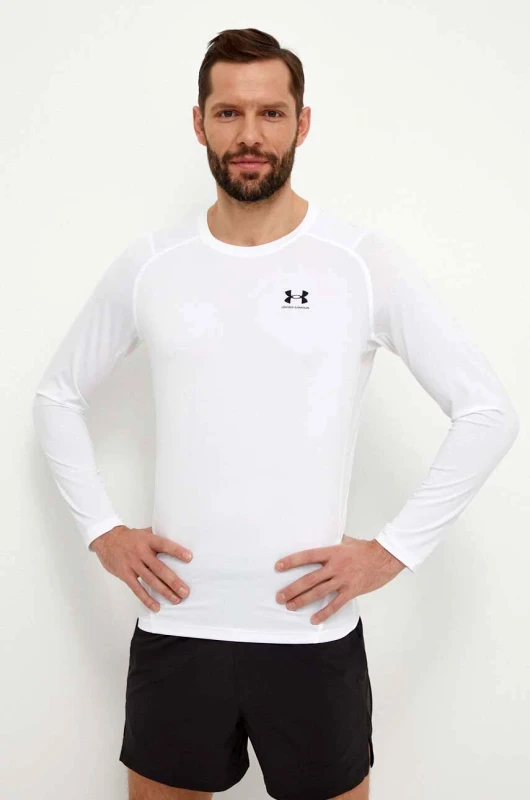 Under Armour Μακρυμάνικο προπόνησης Under Armour χρώμα: άσπρο