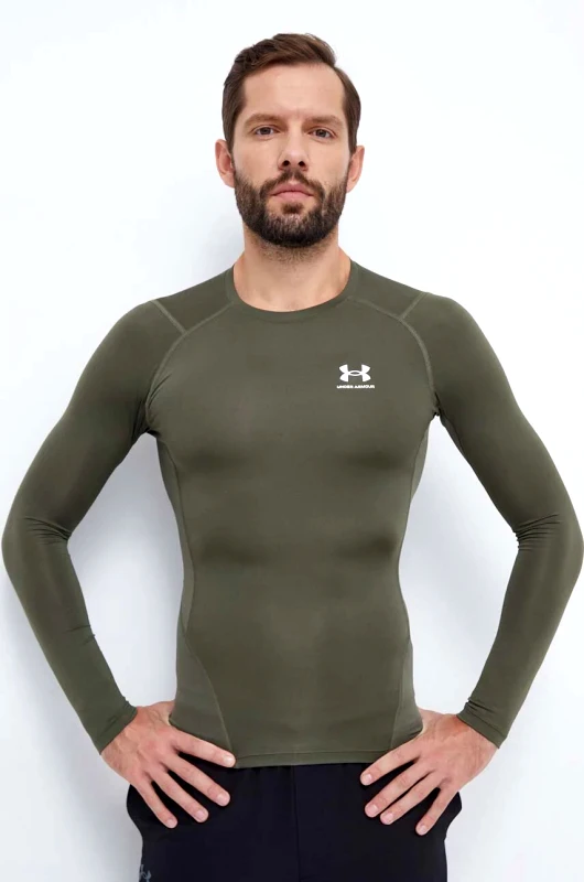 Under Armour Μακρυμάνικο προπόνησης Under Armour χρώμα: πράσινο