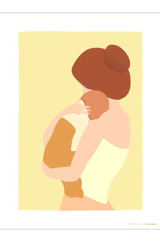 Vissevasse Vissevasse Αφίσα Motherhood 30x40 cm