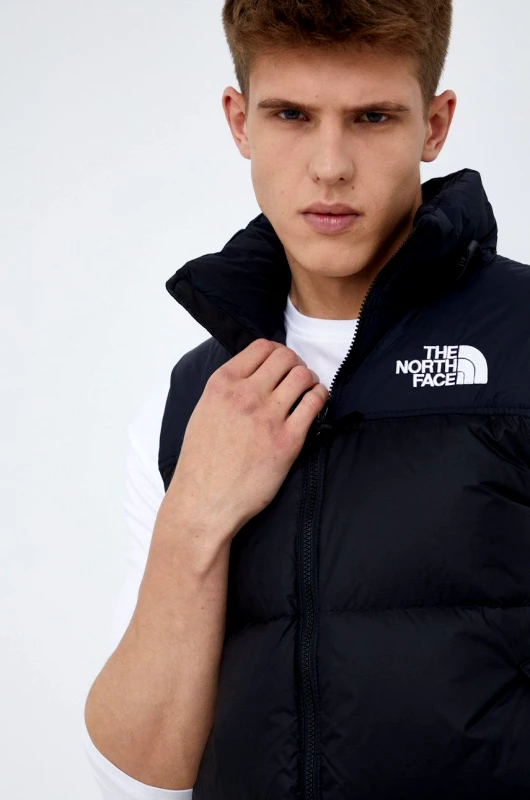 The North Face Αμάνικο από πούπουλα The North Face M 1996 Rtro Npse Vst ανδρικό, χρώμα: μαύρο F30