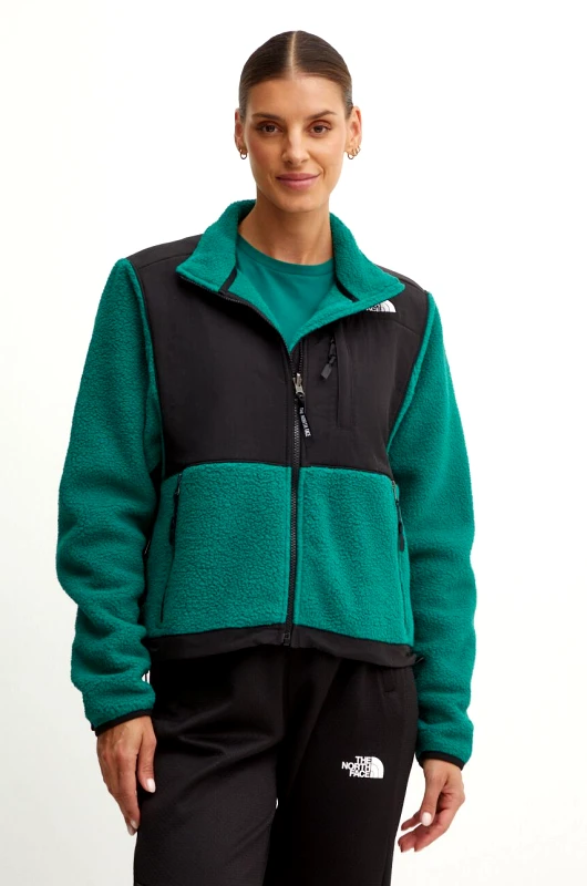 The North Face Φλις μπουφάν The North Face Retro Denali Jacket χρώμα: πράσινο, NF0A88YRS9W1