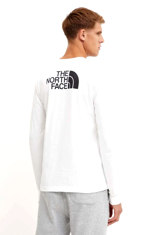 The North Face Longsleeve The North Face L/S Easy Tee χρώμα: άσπρο, NF0A8A6FFN41