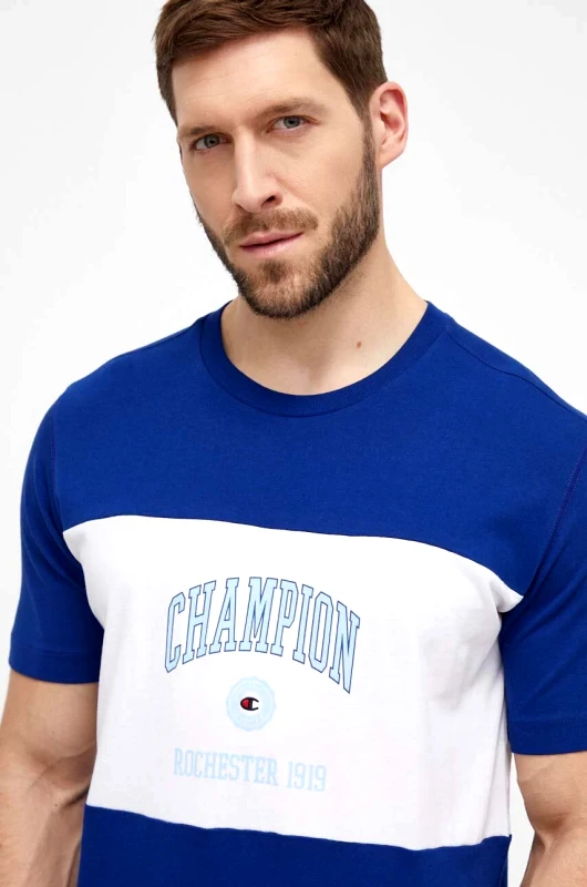 Champion Βαμβακερό μπλουζάκι Champion ανδρικό, 219853