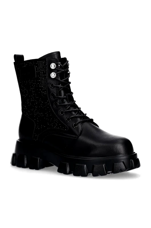 Goe Δερμάτινα workers GOE χρώμα: μαύρο, OO2N4106 BLACK