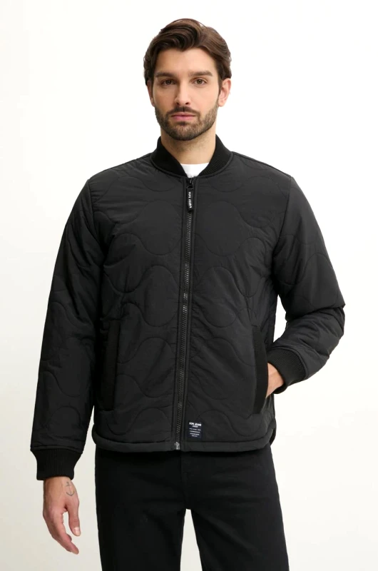 Pepe Jeans Μπουφάν Pepe Jeans MALABAR χρώμα: μαύρο, PM403061