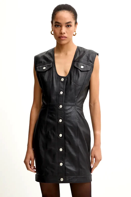 Moschino Jeans Φόρεμα Moschino Jeans χρώμα: μαύρο, A3704 8715