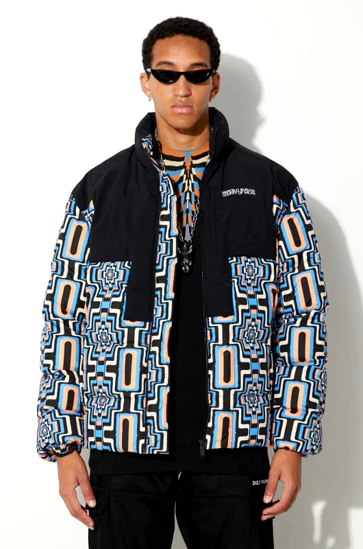 Marcelo Burlon Μπουφάν Marcelo Burlon Aop Optical Cross Block χρώμα: μαύρο