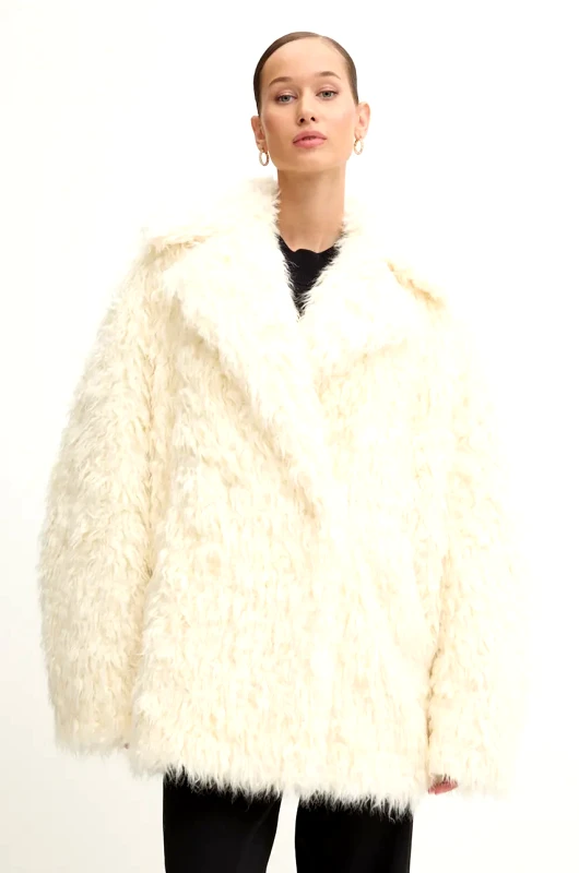 MSGM Παλτό MSGM χρώμα: μπεζ, 3742MDC17.247808