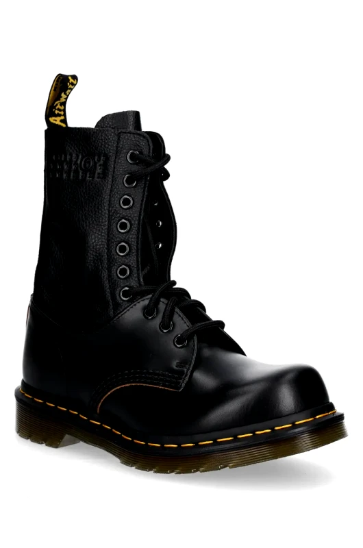 MM6 Maison Margiela Δερμάτινα workers MM6 Maison Margiela MM6 Maison Margiela x Dr. Martens χρώμα: μαύρο, S66WU0126.P8030