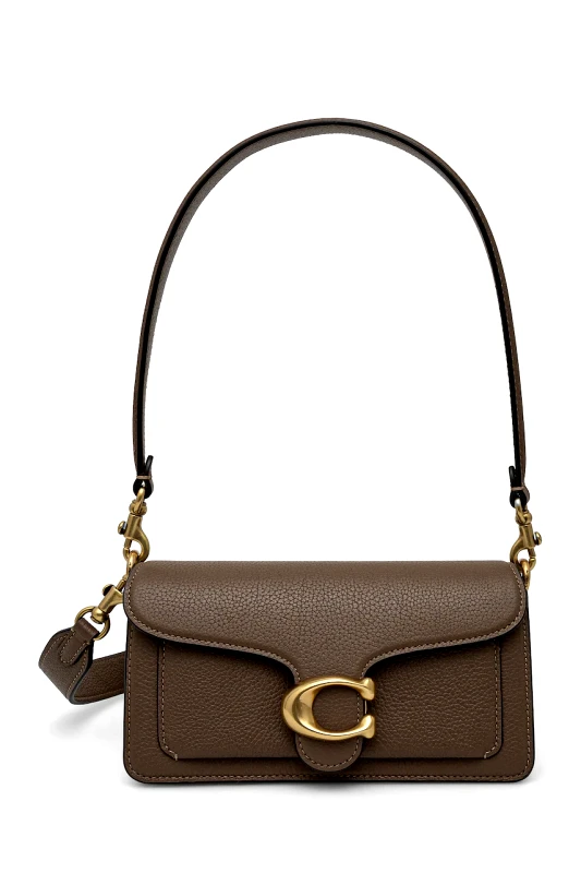 Coach Δερμάτινη τσάντα Coach Tabby χρώμα: μπεζ, CY201