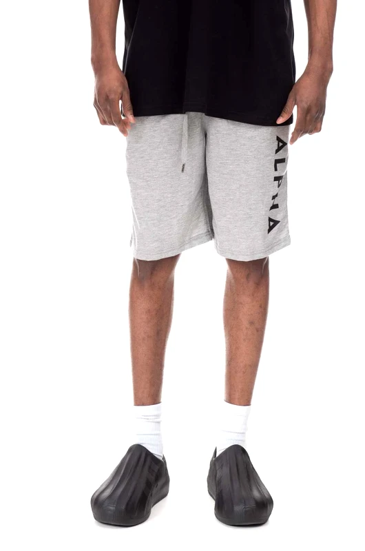 Alpha Industries Σορτς Alpha Industries Alpha Jersey χρώμα: γκρι