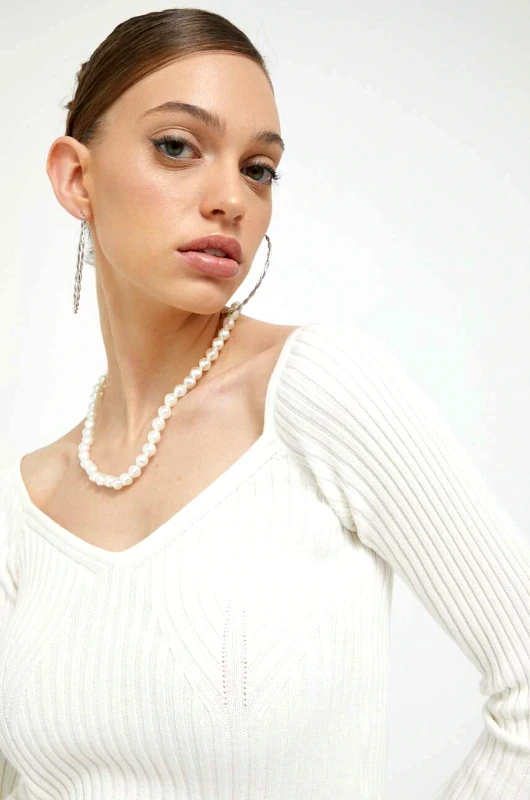 Hollister Co. Πουλόβερ Hollister Co. χρώμα: μπεζ