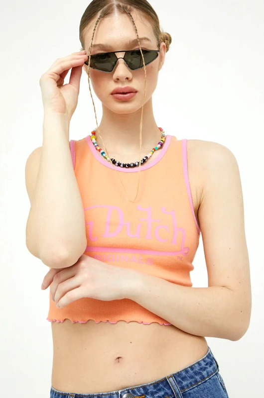 Von Dutch Top Von Dutch χρώμα: πορτοκαλί