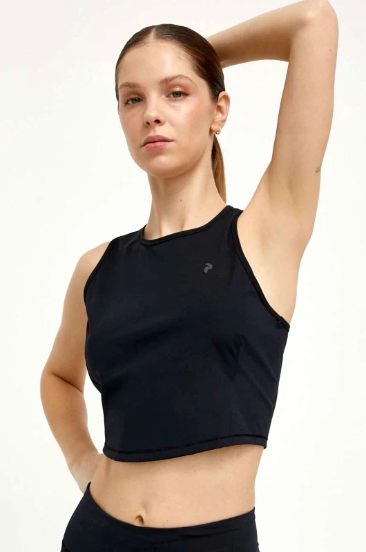 Peak Performance Αθλητικό top Peak Performance Power γυναικείο, χρώμα: μαύρο