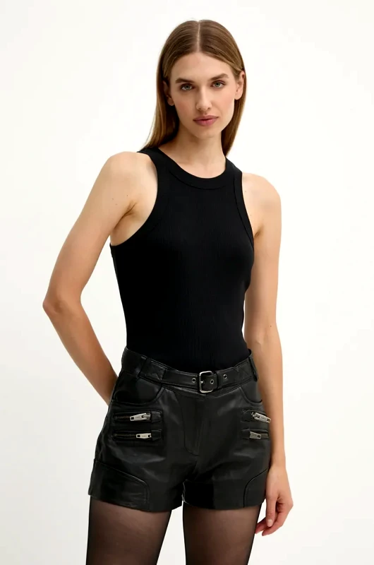 BA&SH Βαμβακερό τοπ BA&SH χρώμα: μαύρο, 1H23CYND