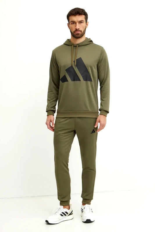 adidas Φόρμα adidas BL FT HD TS χρώμα: πράσινο, JI8869