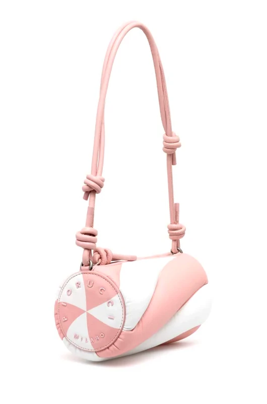 Fiorucci Δερμάτινη τσάντα Fiorucci Bicolor Leather Mella Bag χρώμα: ροζ, U01FPABA001LE04PN02