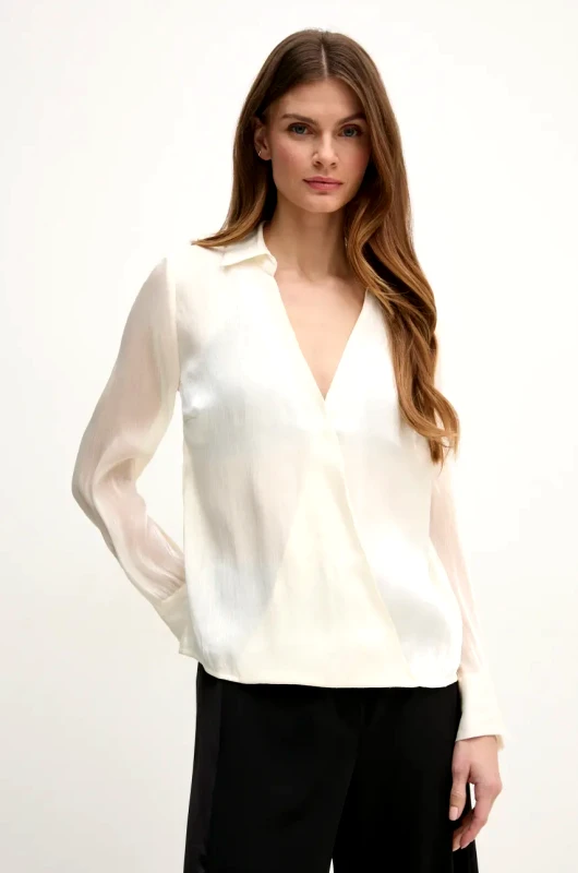 Pedro del Hierro Μπλουζάκι Pedro del Hierro χρώμα: μπεζ, 6638239