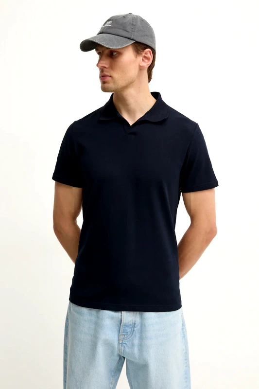 Filippa K Πόλο Filippa K χρώμα: ναυτικό μπλε, 28909