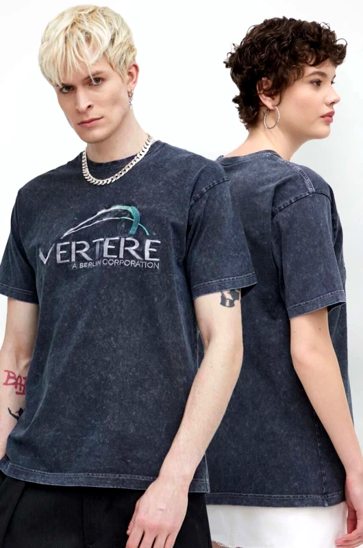 Vertere Berlin Βαμβακερό μπλουζάκι Vertere Berlin CORPORATE CORPORATE χρώμα: γκρι, VER T235 VER T235