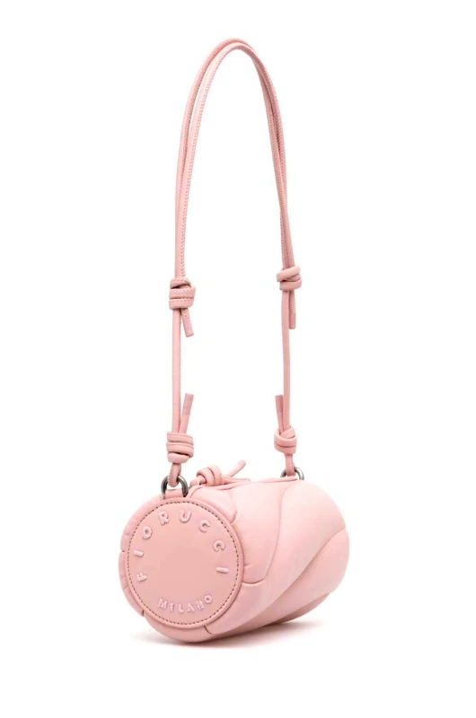 Fiorucci Δερμάτινη τσάντα Fiorucci Baby Pink Leather Mini Mella Bag χρώμα: ροζ, U01FPABA002LE04PN02