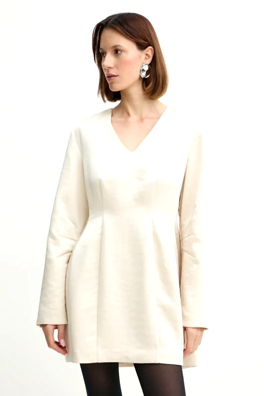 Herskind Φόρεμα Herskind Yasmin χρώμα: μπεζ, 5460185