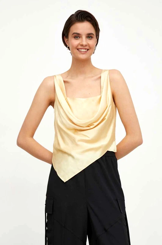 Sisley Top Sisley χρώμα: κίτρινο