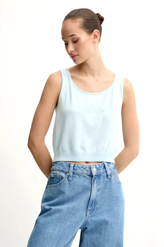 Guess Jeans Τοπ από συνδιασμό μεταξιού Guess Jeans