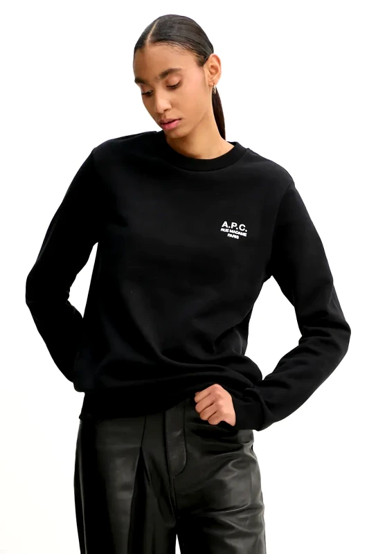 A.P.C. Μπλούζα A.P.C. standard rue madame GOTS χρώμα: μαύρο, COHBV.M27913